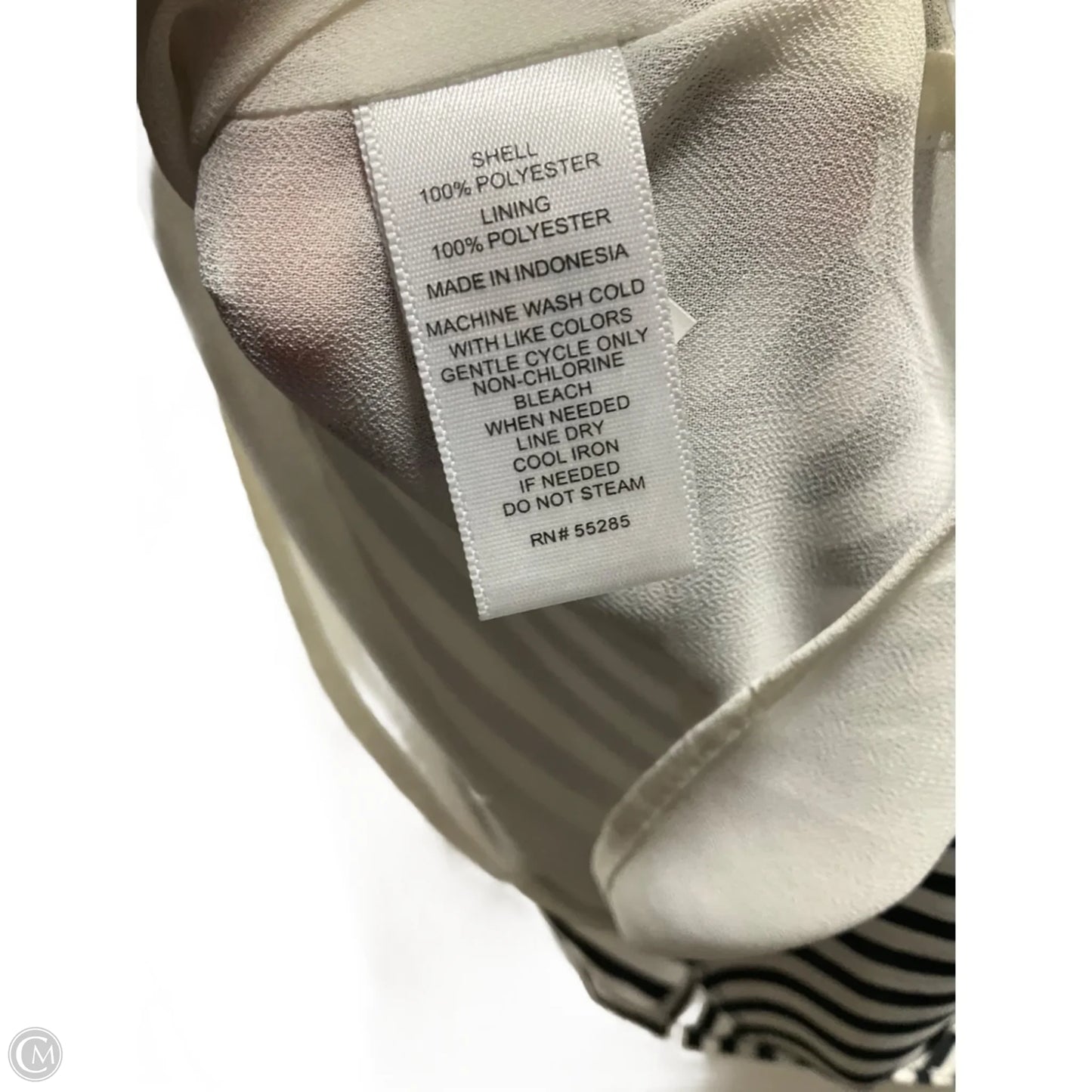 Top Sleeveless By Express In Striped Pattern, Size: S