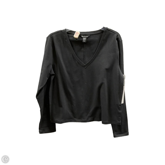 Athletic Top Long Sleeve Crewneck By Athleta In Black, Size: S