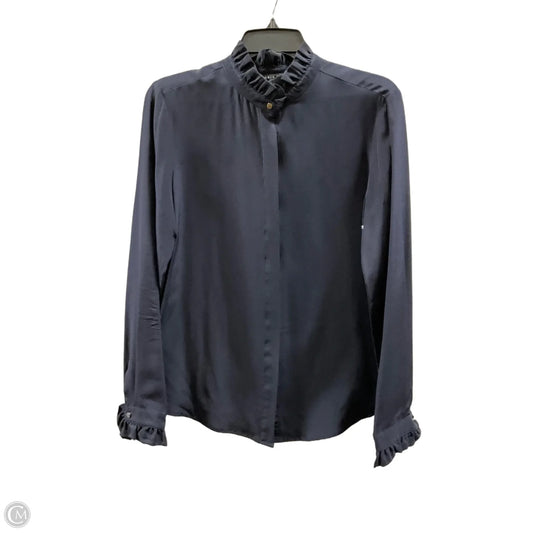 Top Long Sleeve By Antonio Melani In Navy, Size: S