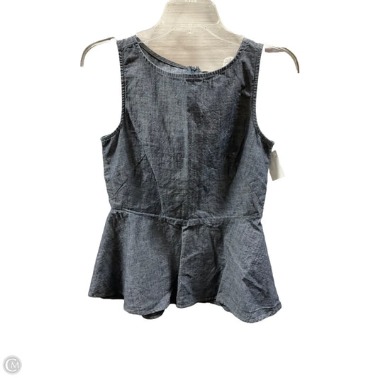Top Sleeveless By Banana Republic In Navy, Size: S
