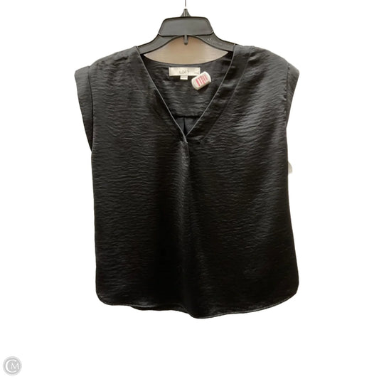 Top Sleeveless By Loft In Black, Size: Xsp