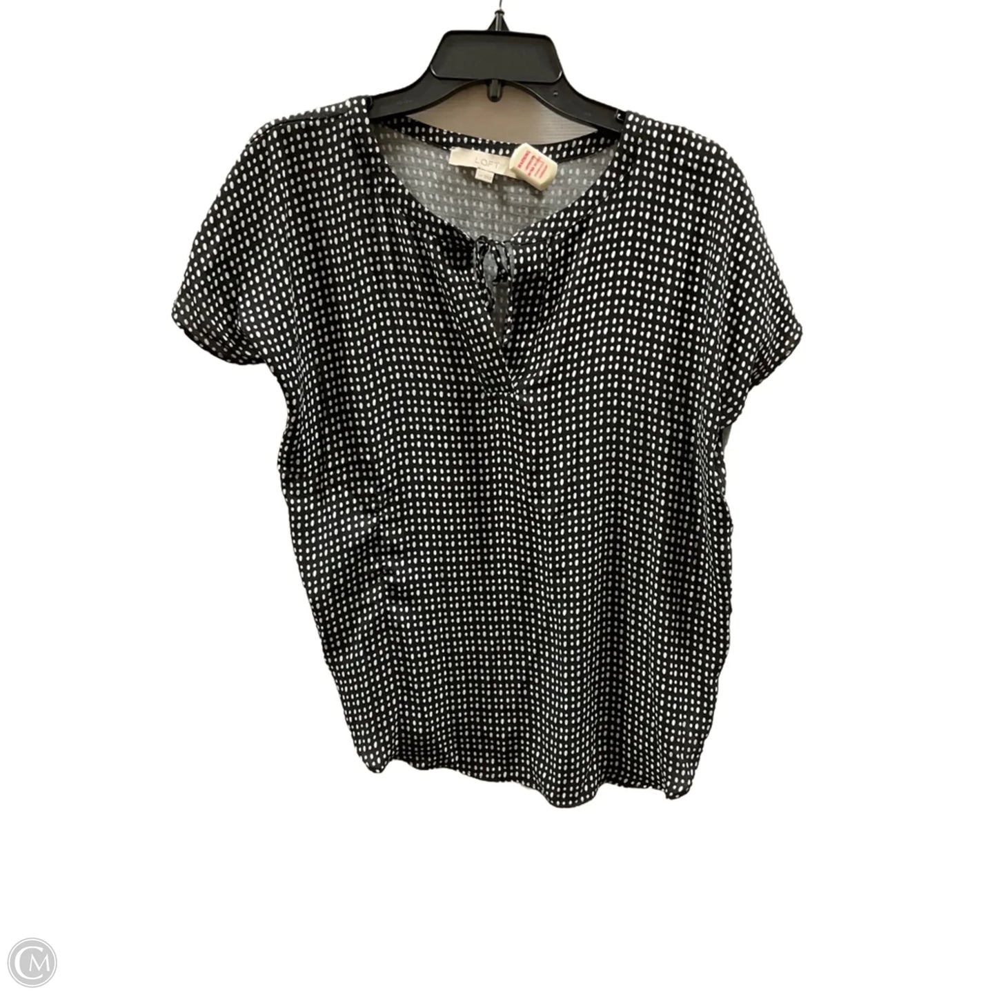 Top Short Sleeve By Loft In Polkadot Pattern, Size: Sp