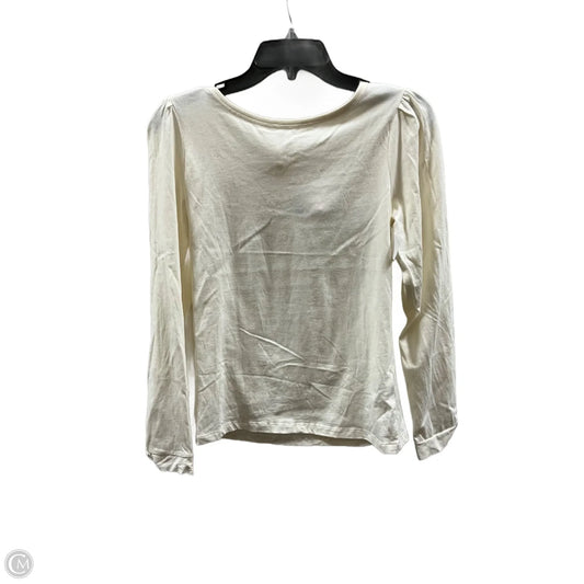 Top Long Sleeve By J. Crew In Cream, Size: S