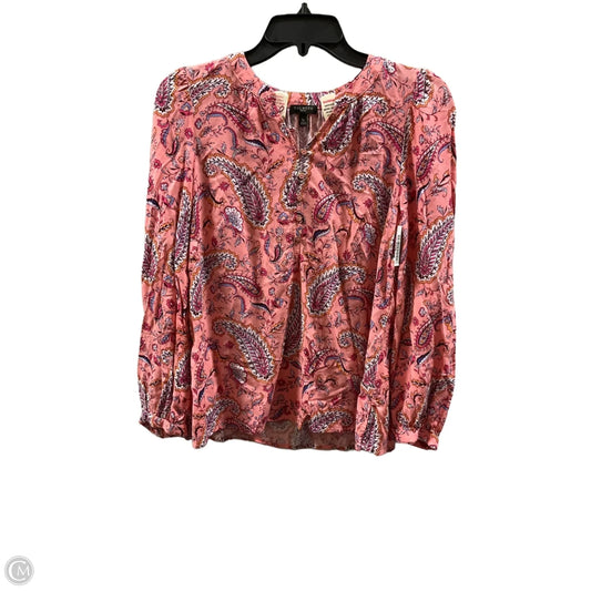 Top Long Sleeve By Talbots In Pink, Size: Sp
