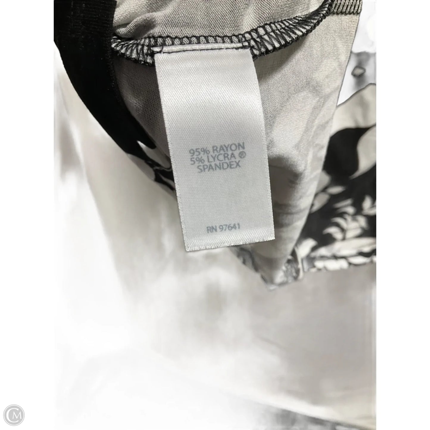 Top 3/4 Sleeve Basic By J. Jill In Black & White, Size: M