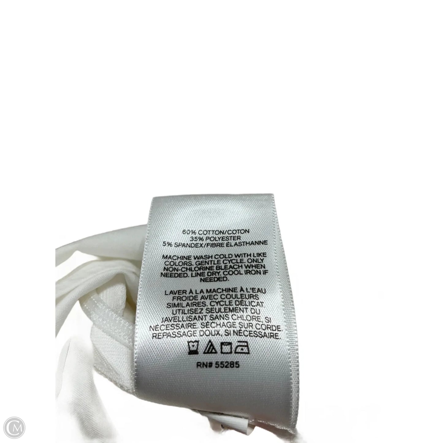 Top Long Sleeve By Express In White, Size: L