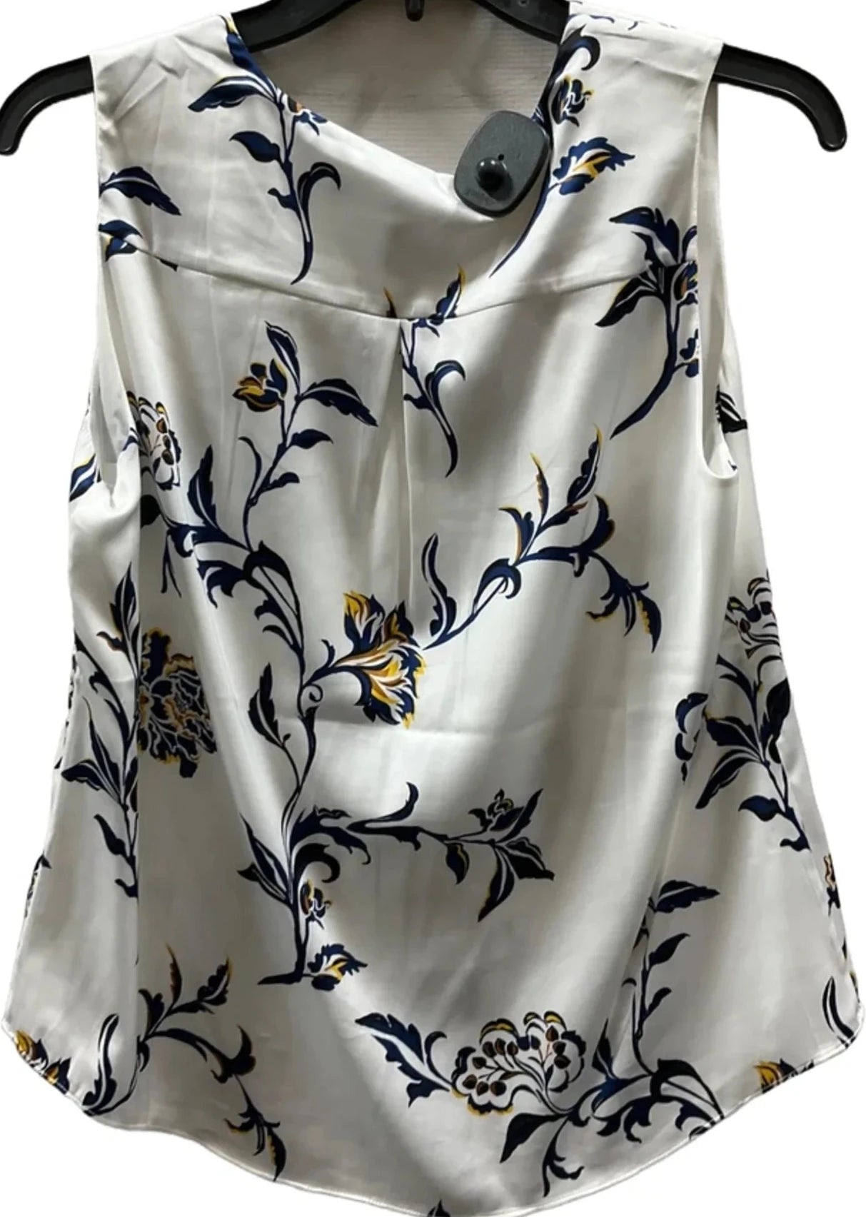 Top Sleeveless By White House Black Market In Blue & White, Size: S