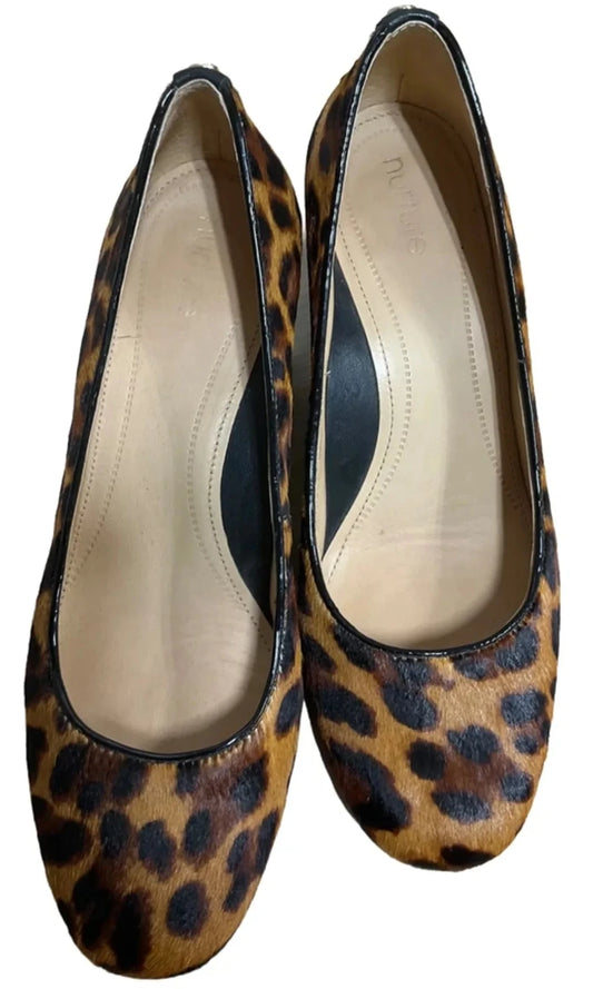 Shoes Heels Block By Nurture In Animal Print, Size: 7