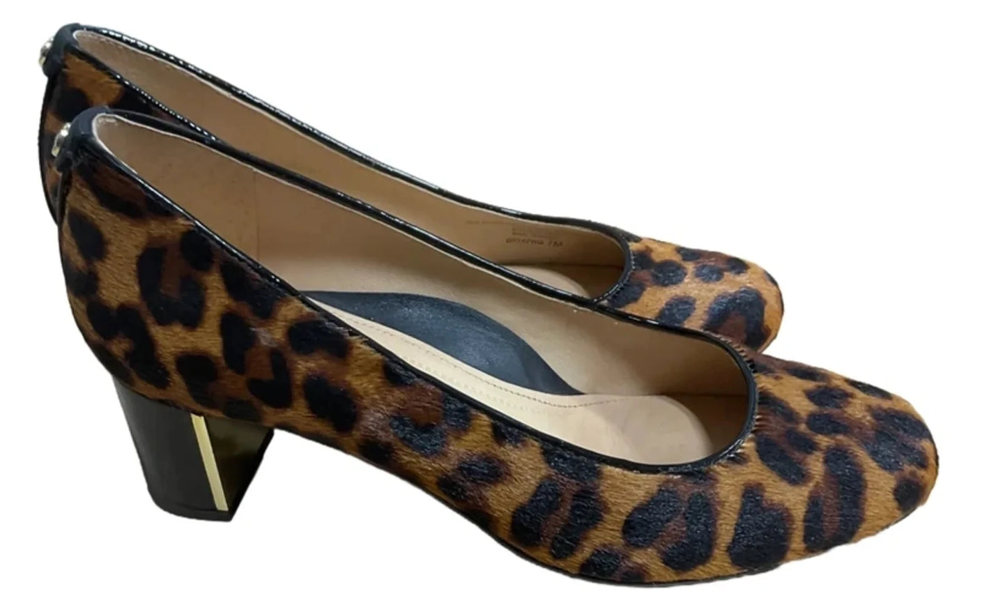 Shoes Heels Block By Nurture In Animal Print, Size: 7