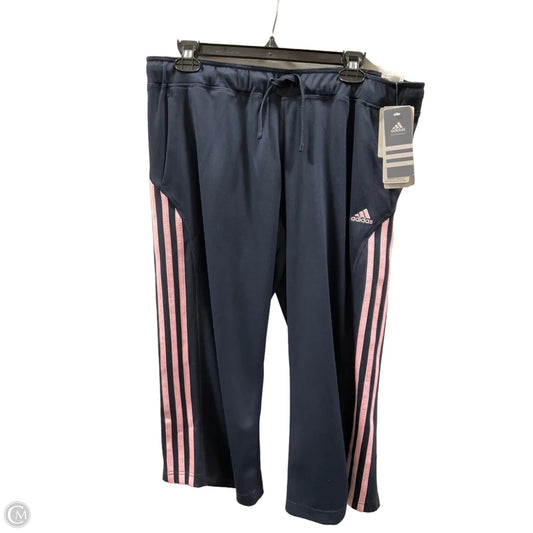Athletic Capris By Adidas In Navy, Size: L