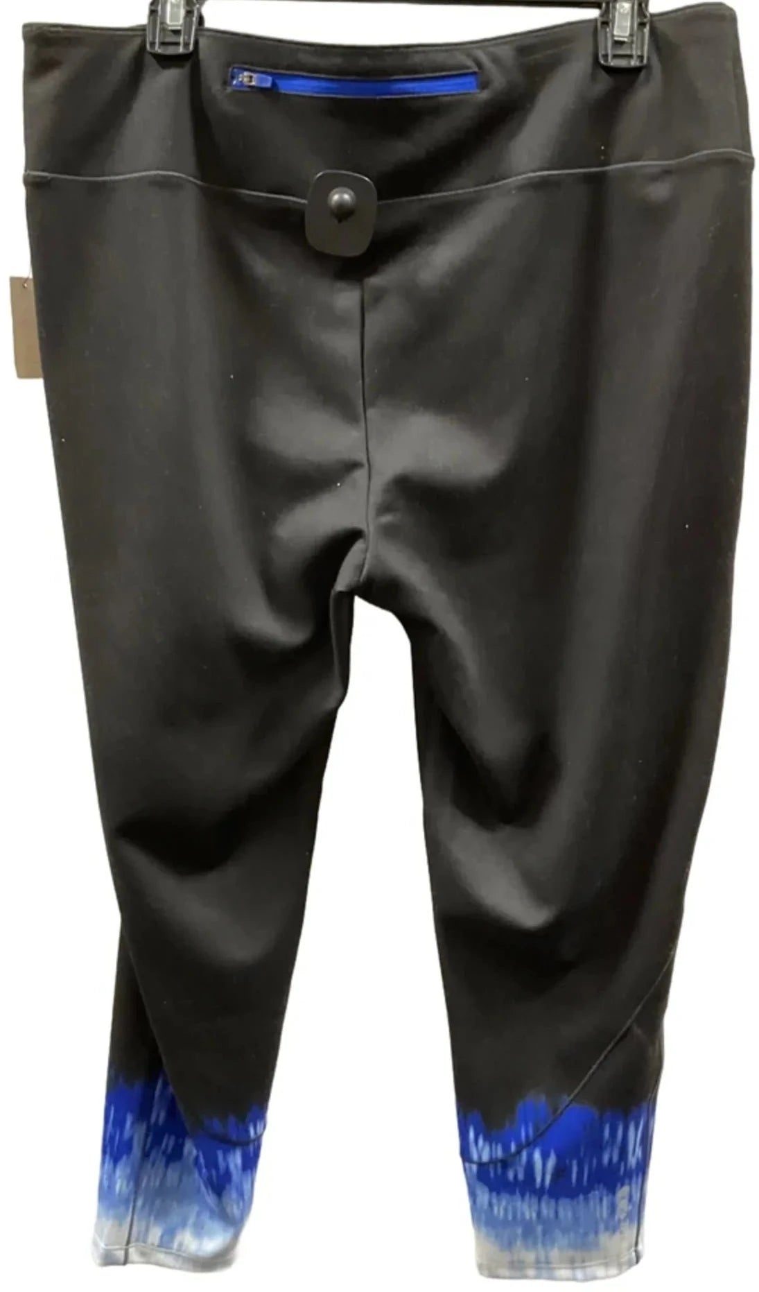 Athletic Capris By Talbots In Black & Blue, Size: Xlp