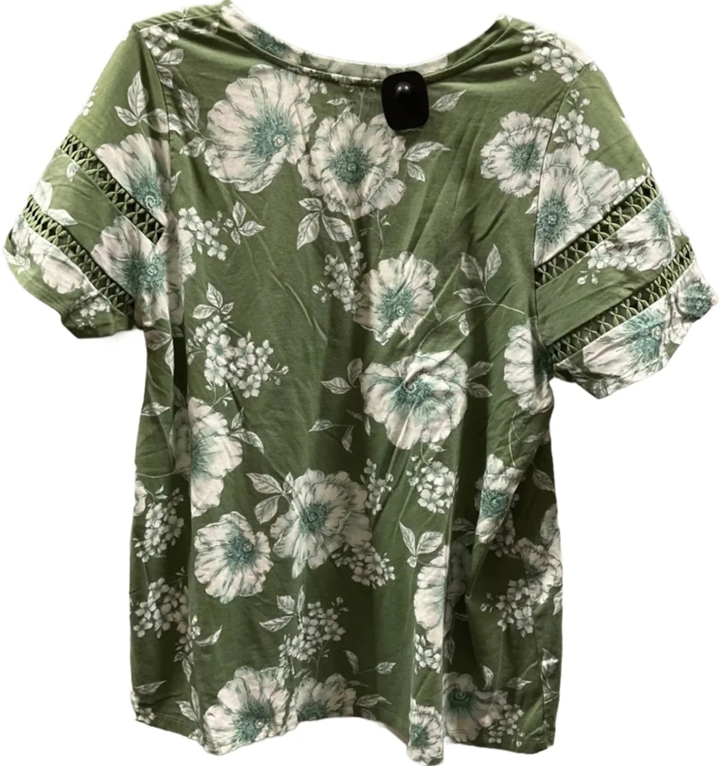 Top Short Sleeve Basic By Lane Bryant In Green, Size: 2x