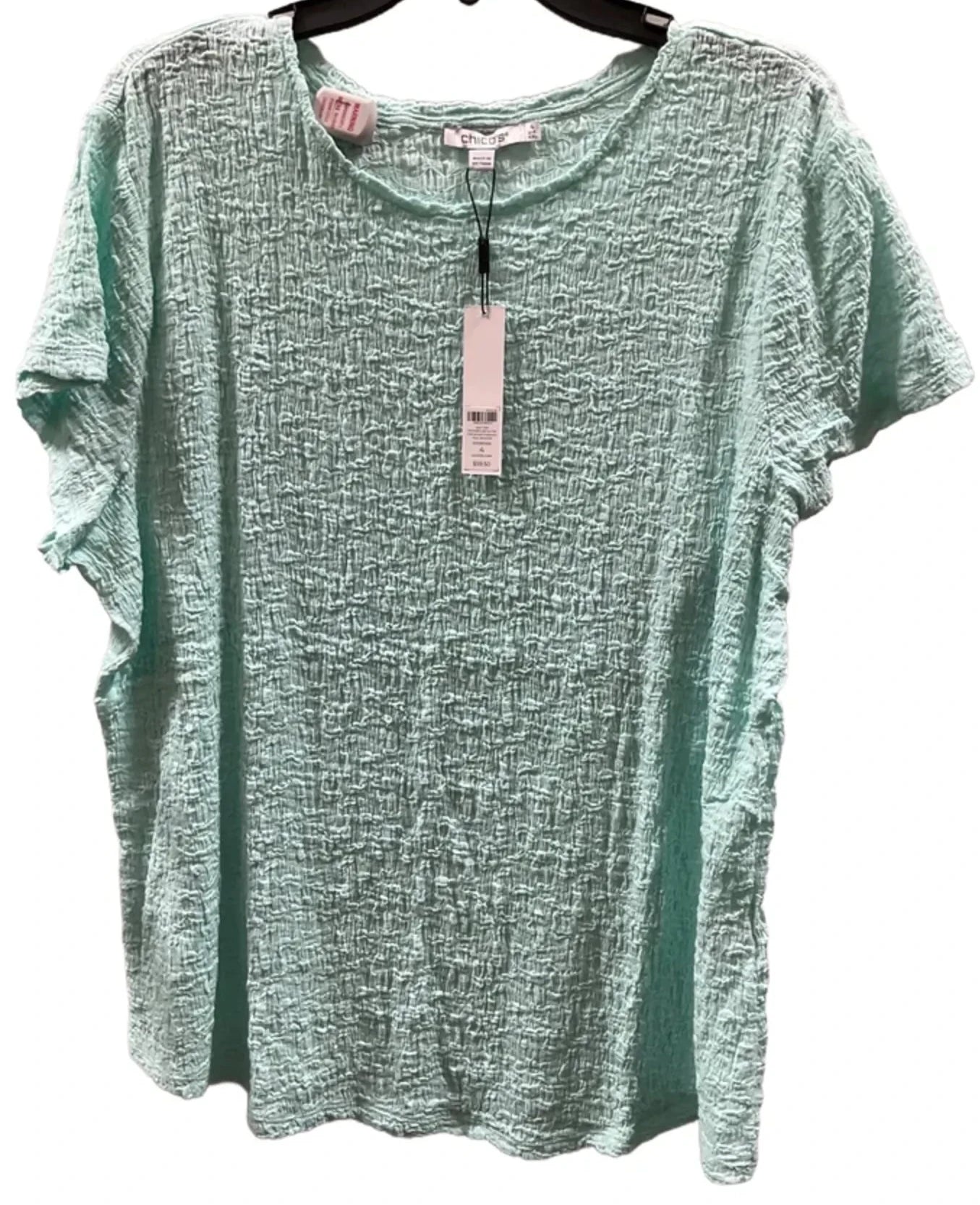 Top Short Sleeve Basic By Talbots In Blue & Purple, Size: 2x