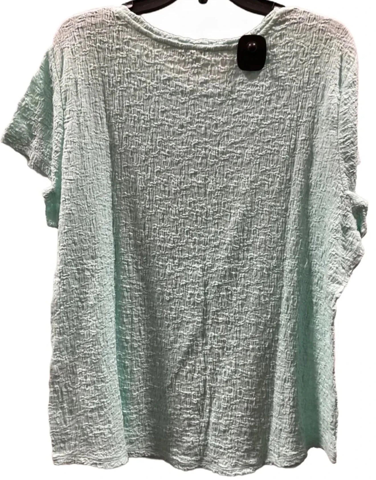 Top Short Sleeve Basic By Talbots In Blue & Purple, Size: 2x