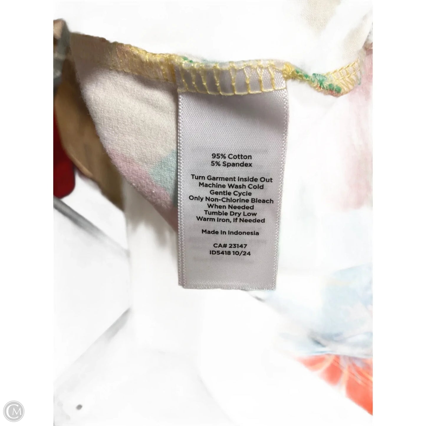 Top Short Sleeve Basic By Talbots In Floral Print, Size: 2x