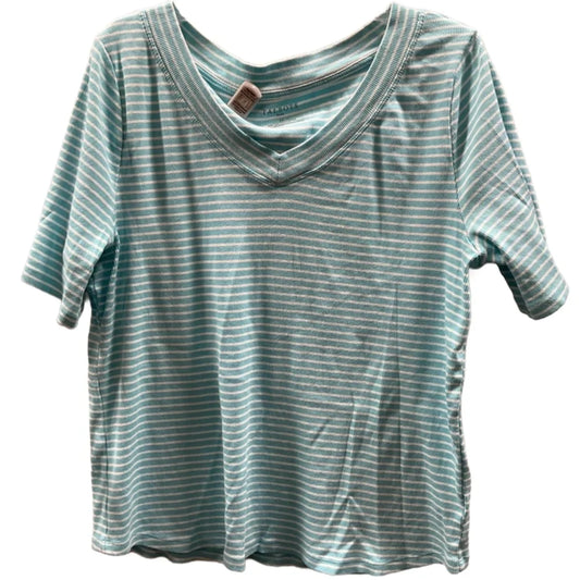 Top Short Sleeve Basic By Talbots In Blue, Size: 2x