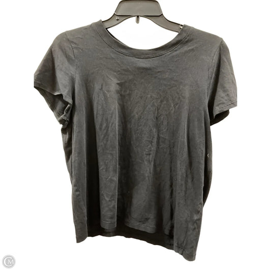 Top Short Sleeve Basic By Madewell In Black, Size: M