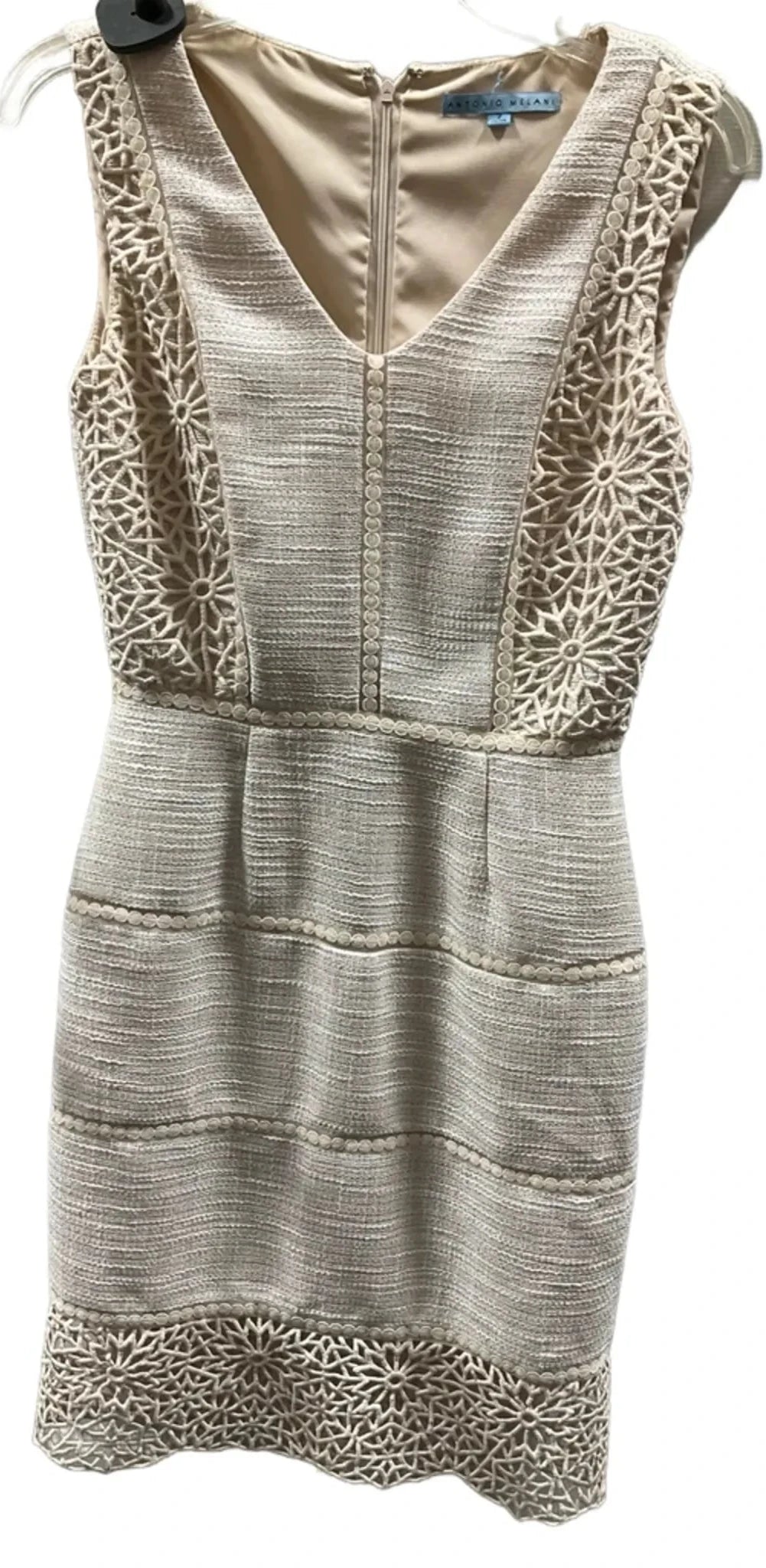 Dress Casual Midi By Antonio Melani In Beige, Size: S