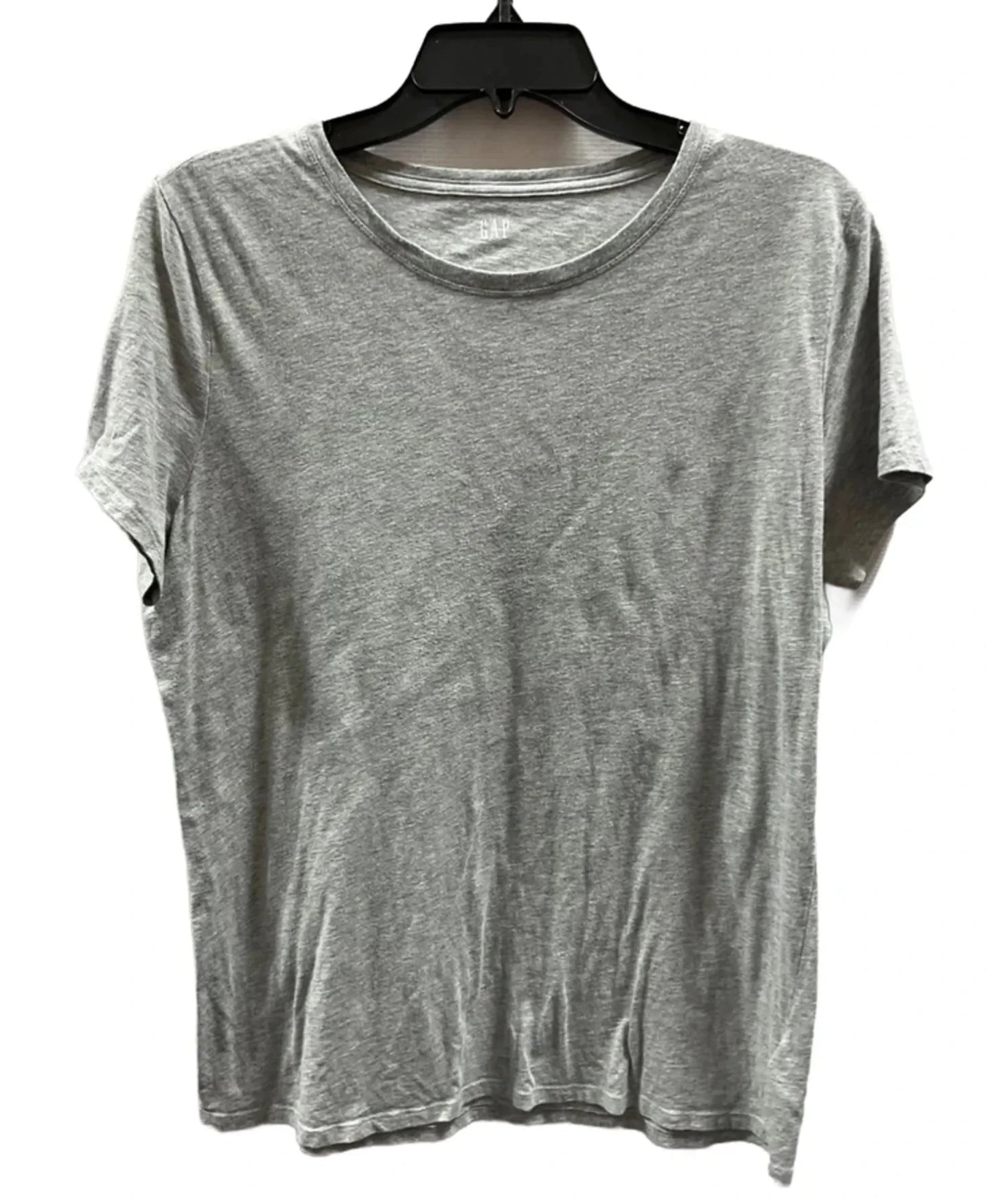 Top Short Sleeve Basic By Gap In Grey, Size: L