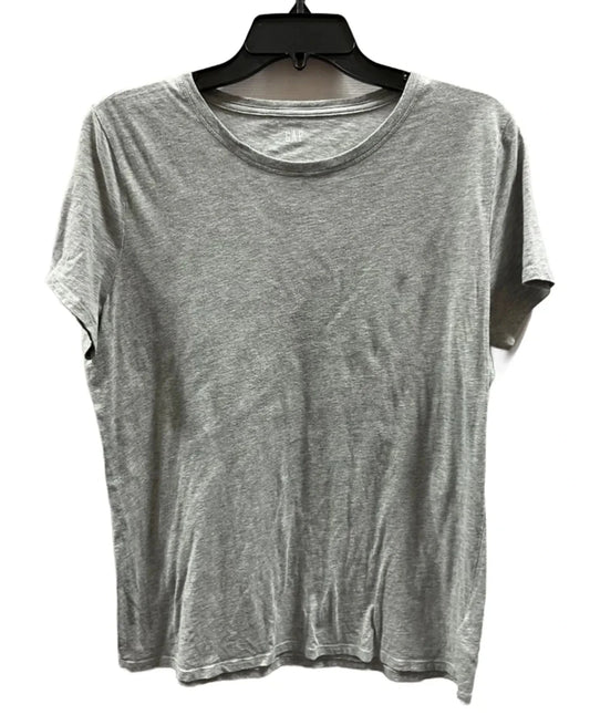Top Short Sleeve Basic By Gap In Grey, Size: L