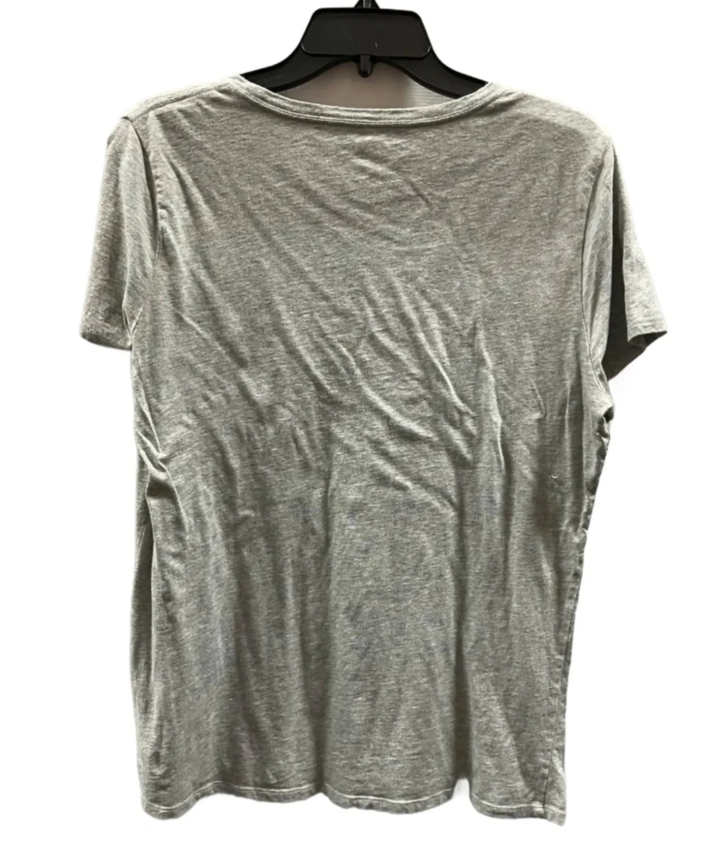 Top Short Sleeve Basic By Gap In Grey, Size: L