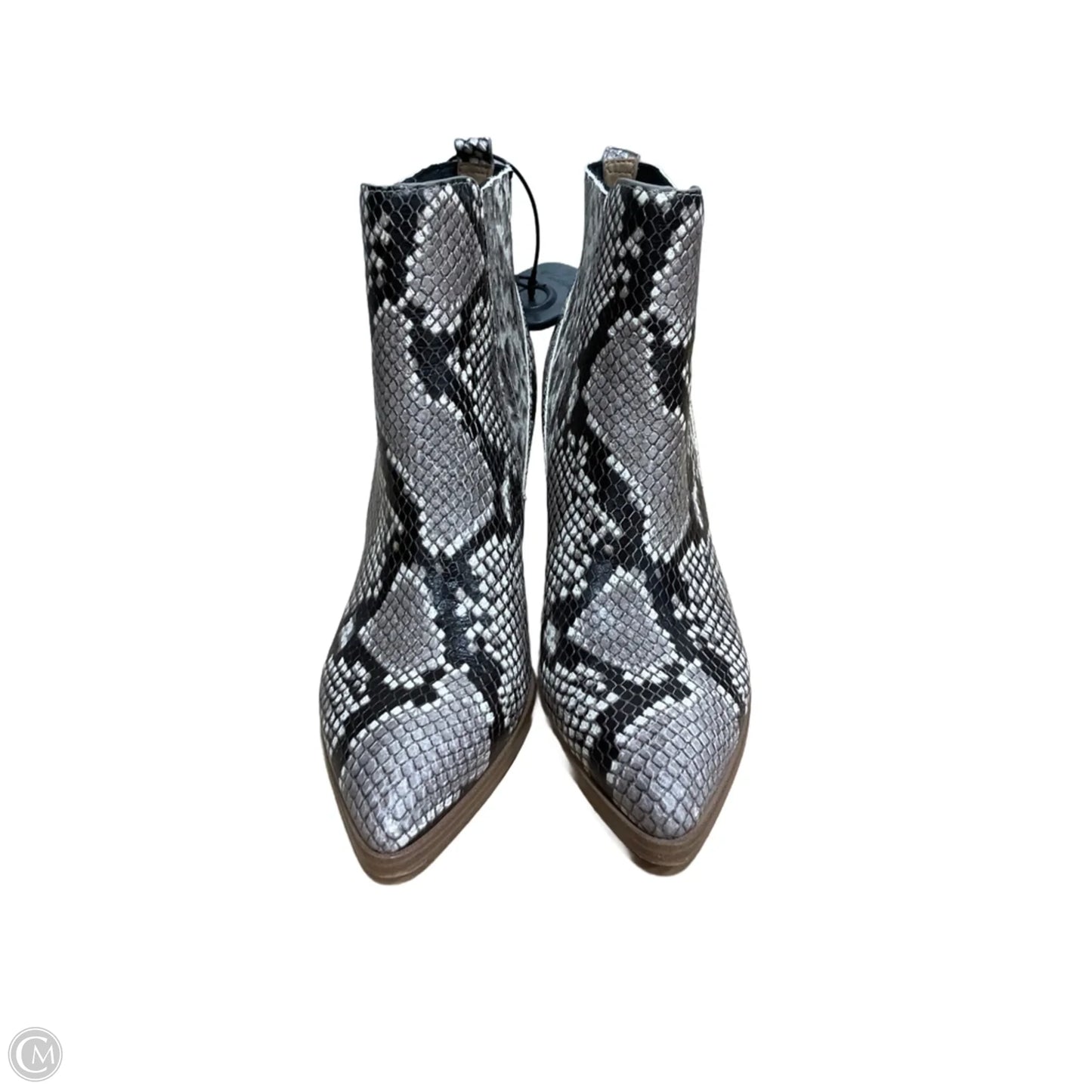 Boots Ankle Heels By Marc Fisher In Animal Print, Size: 7.5