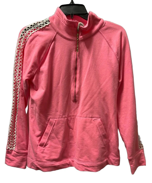 Top Long Sleeve Designer By Lilly Pulitzer In Pink, Size: S