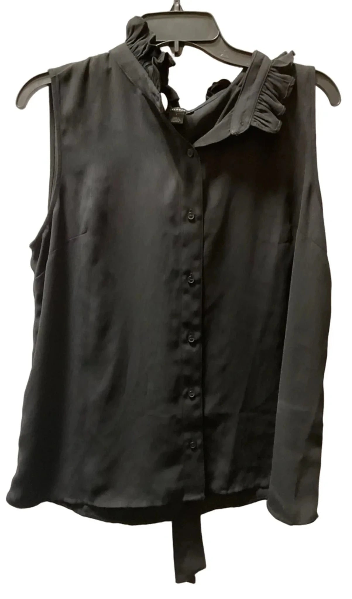 Top Sleeveless By Halogen In Black, Size: L