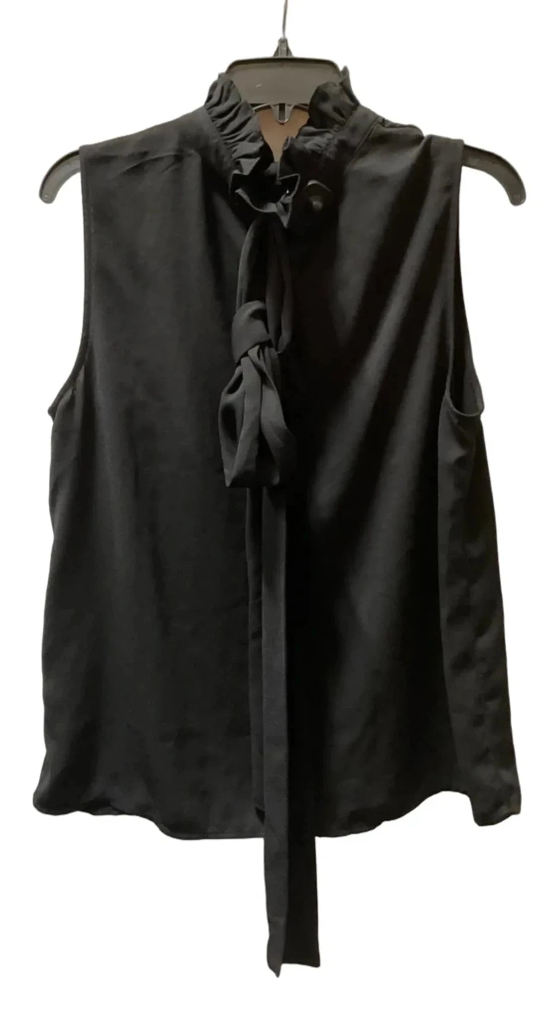 Top Sleeveless By Halogen In Black, Size: L