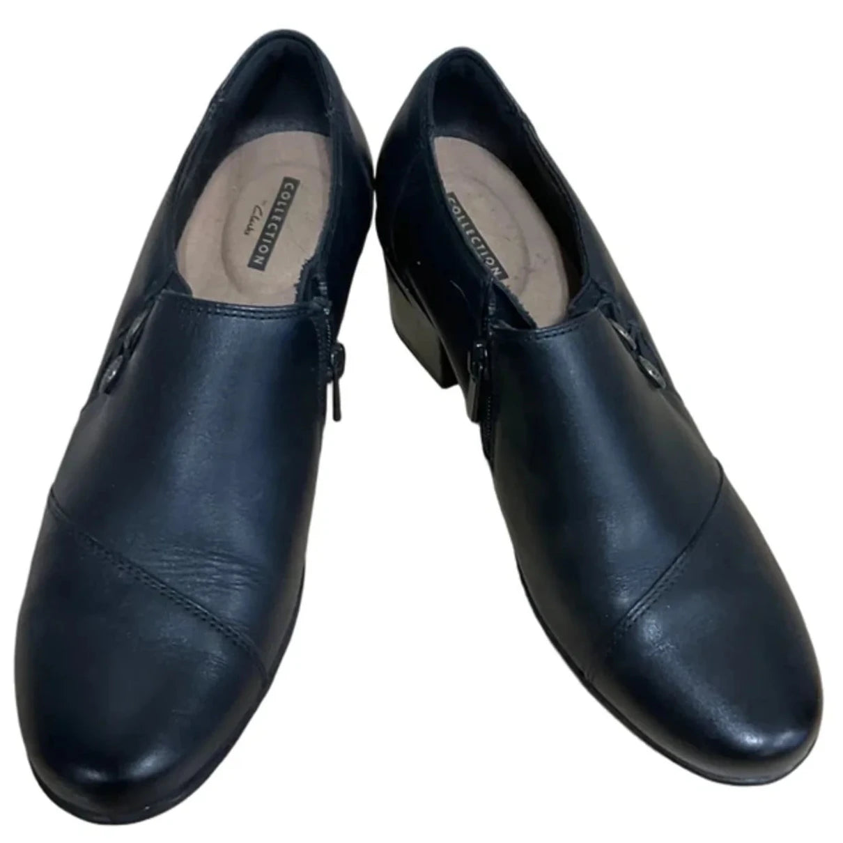 Shoes Heels Block By Clarks In Black, Size: 8.5