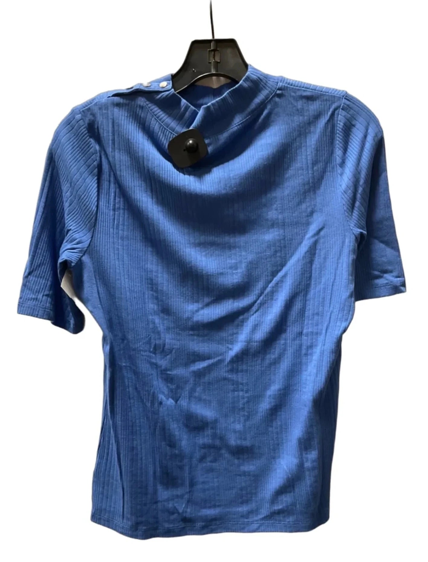Top Short Sleeve Basic By Talbots In Blue, Size: M