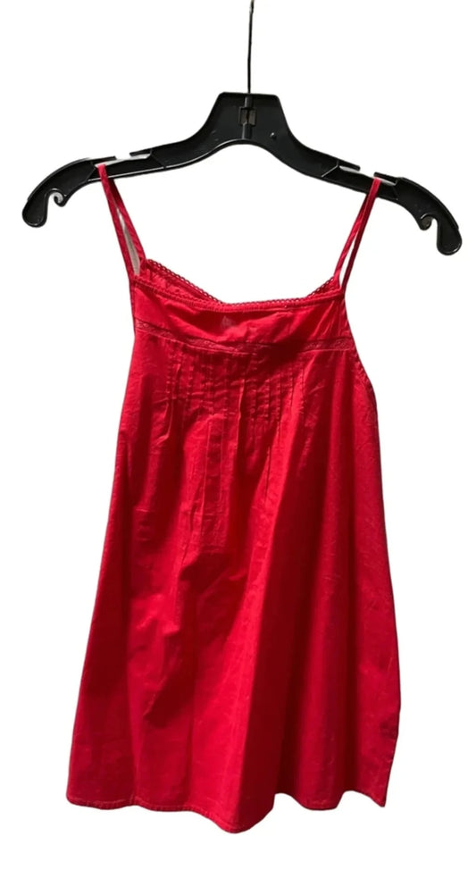 Top Sleeveless Basic By Gap In Red, Size: L