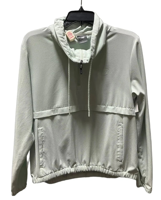 Athletic Jacket By New Balance In Green, Size: L