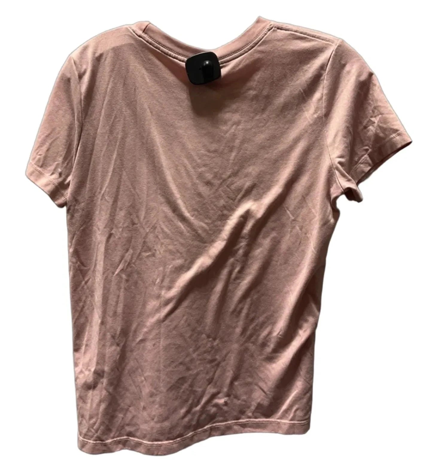 Athletic Top Short Sleeve By Nike In Pink, Size: L