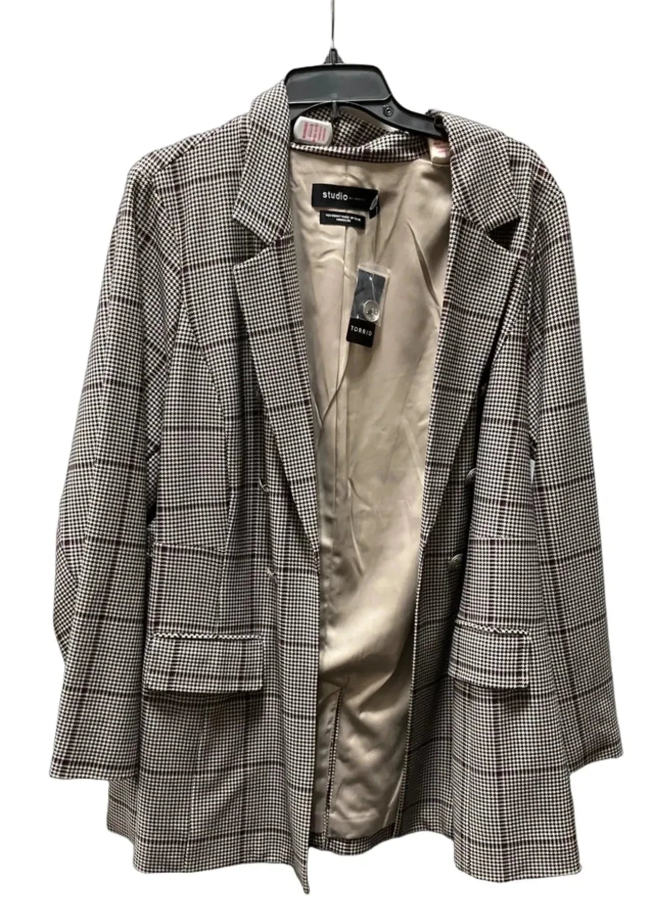 Blazer By Torrid In Black & Cream, Size: 3x
