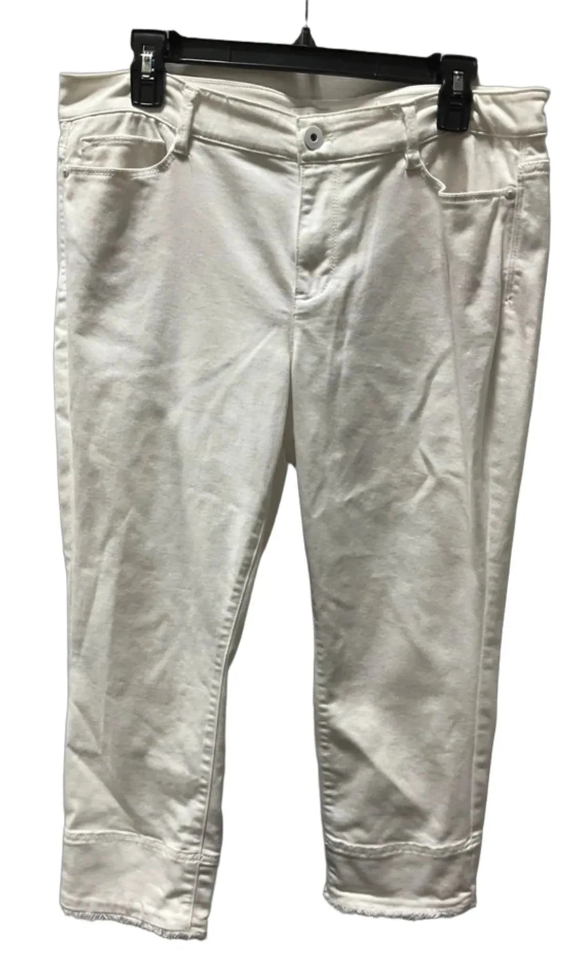 Capris By J. Jill In White, Size: 12p