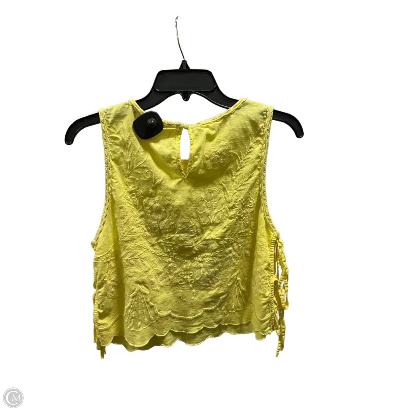 Top Sleeveless By Free People In Yellow, Size: S