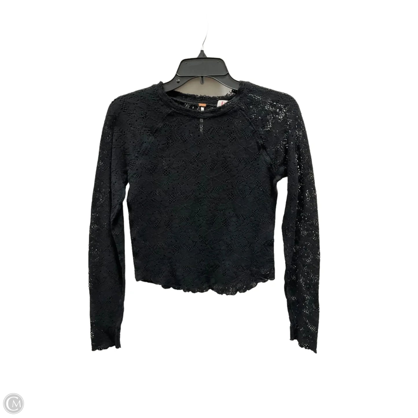 Top Long Sleeve By Free People In Black, Size: S