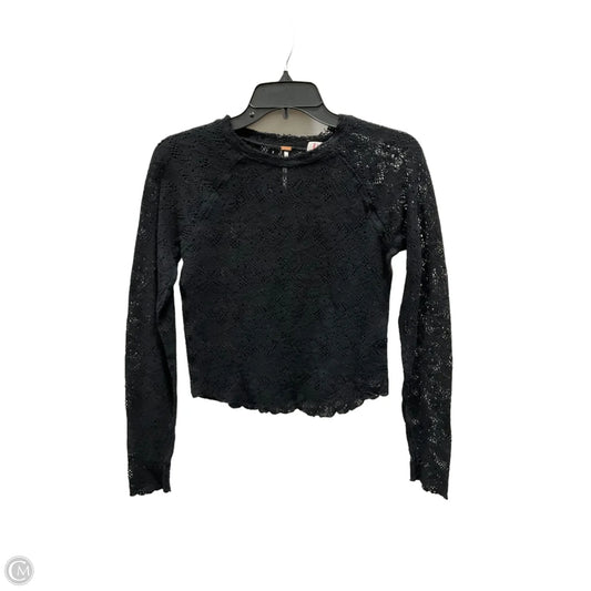 Top Long Sleeve By Free People In Black, Size: S