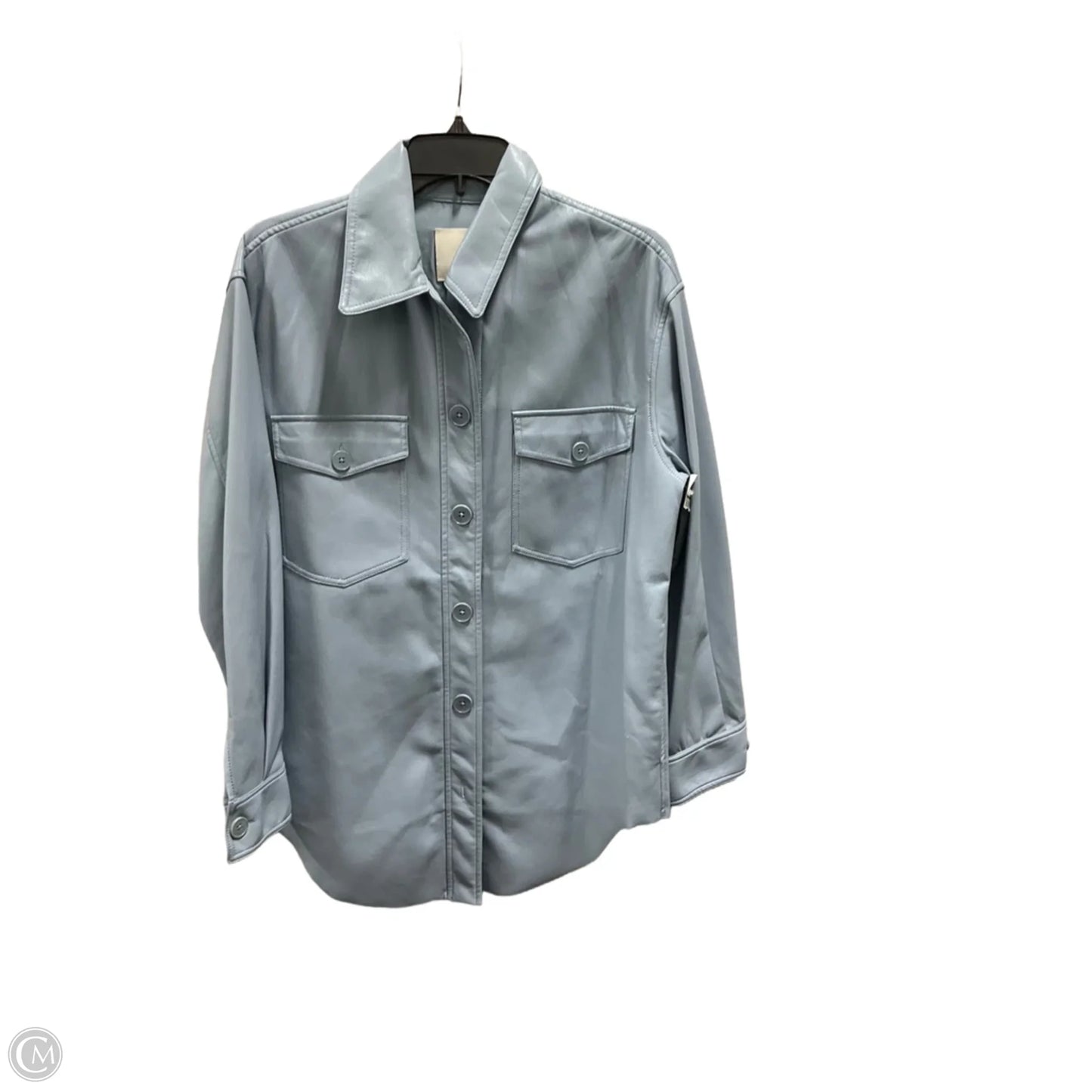 Jacket Shirt By Wilfred In Blue, Size: S