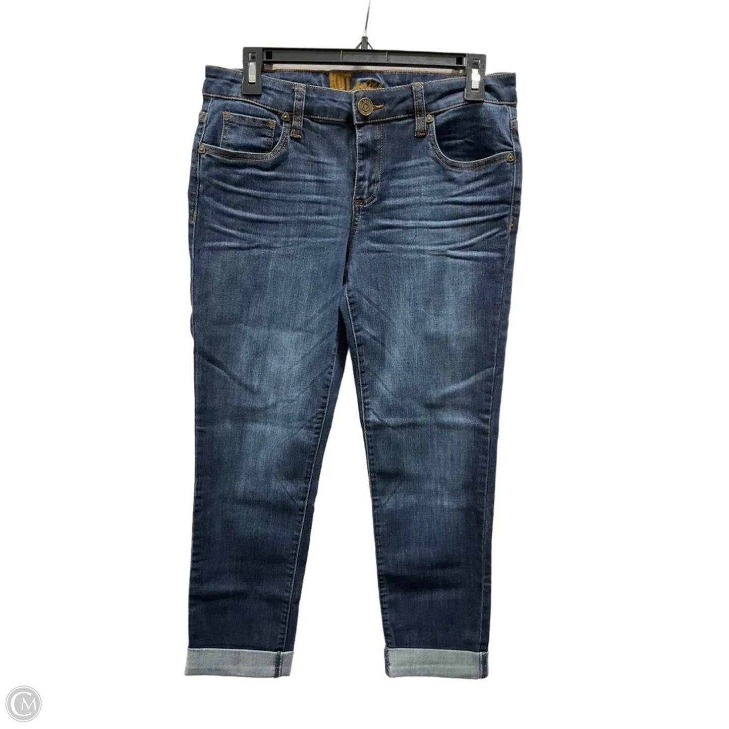 Jeans Straight By Kut In Blue Denim, Size: 4