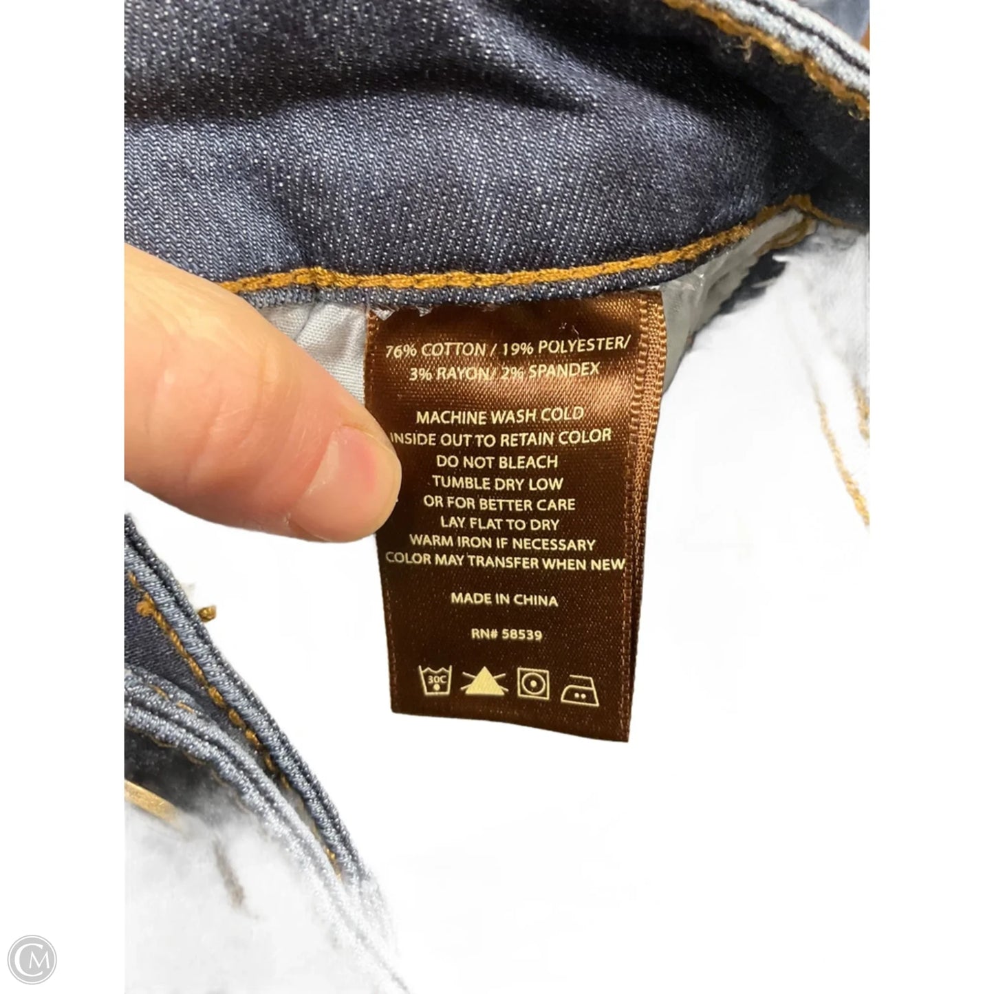 Jeans Straight By Kut In Blue Denim, Size: 4