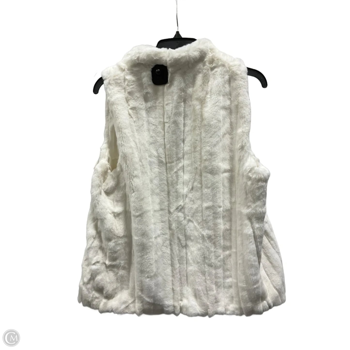 Vest Faux Fur & Sherpa By Joan Vass In Cream, Size: S