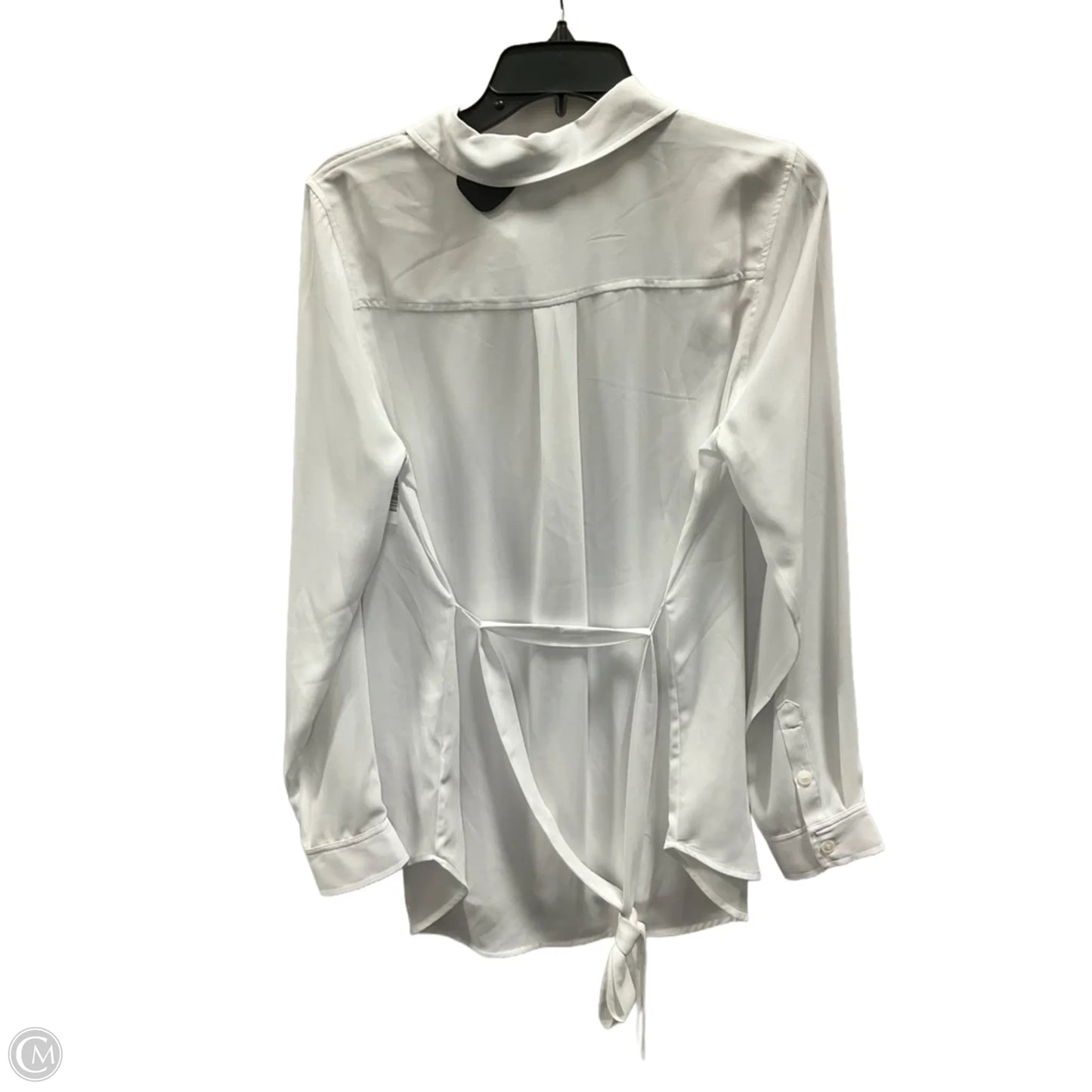 Blouse Long Sleeve By Not Your Daughters Jeans In White, Size: S