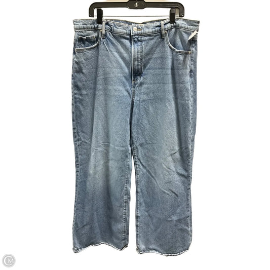 Jeans Wide Leg By Loft In Blue Denim, Size: 16