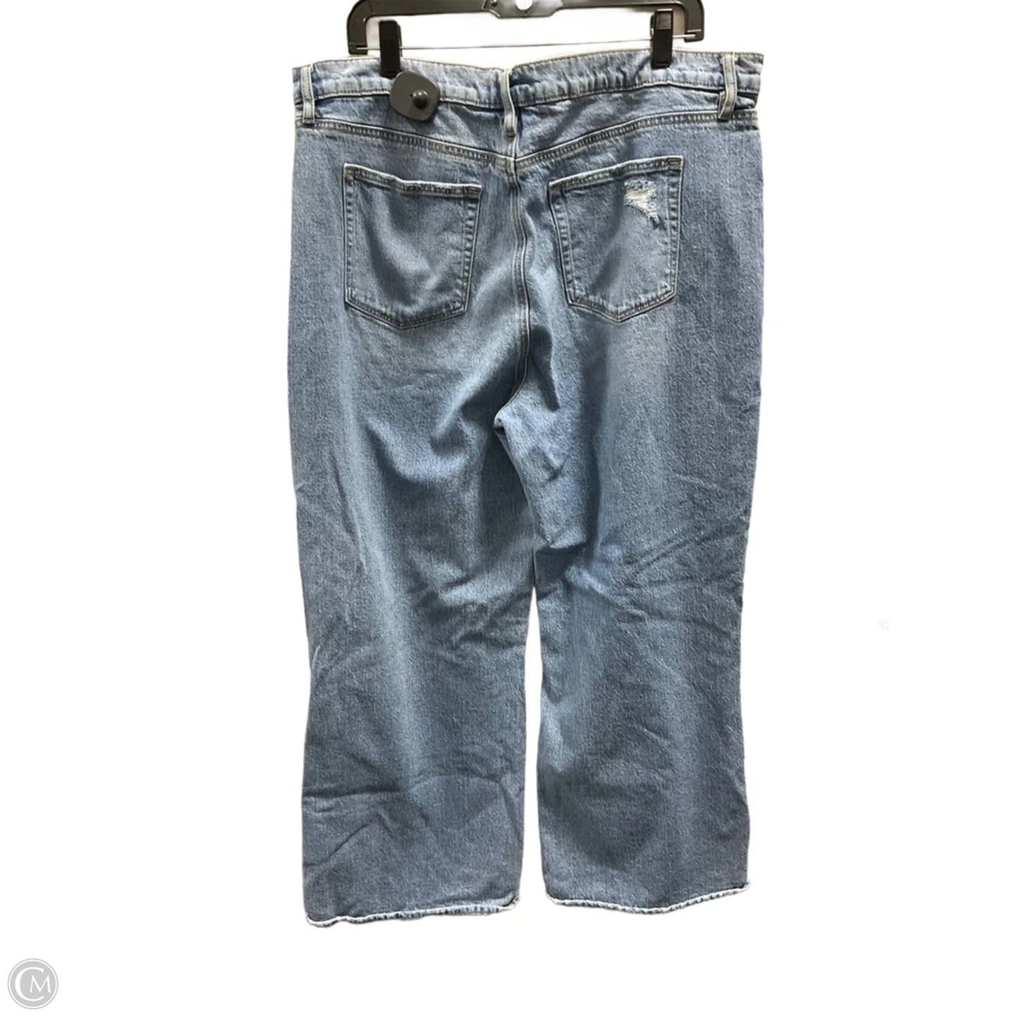 Jeans Wide Leg By Loft In Blue Denim, Size: 16