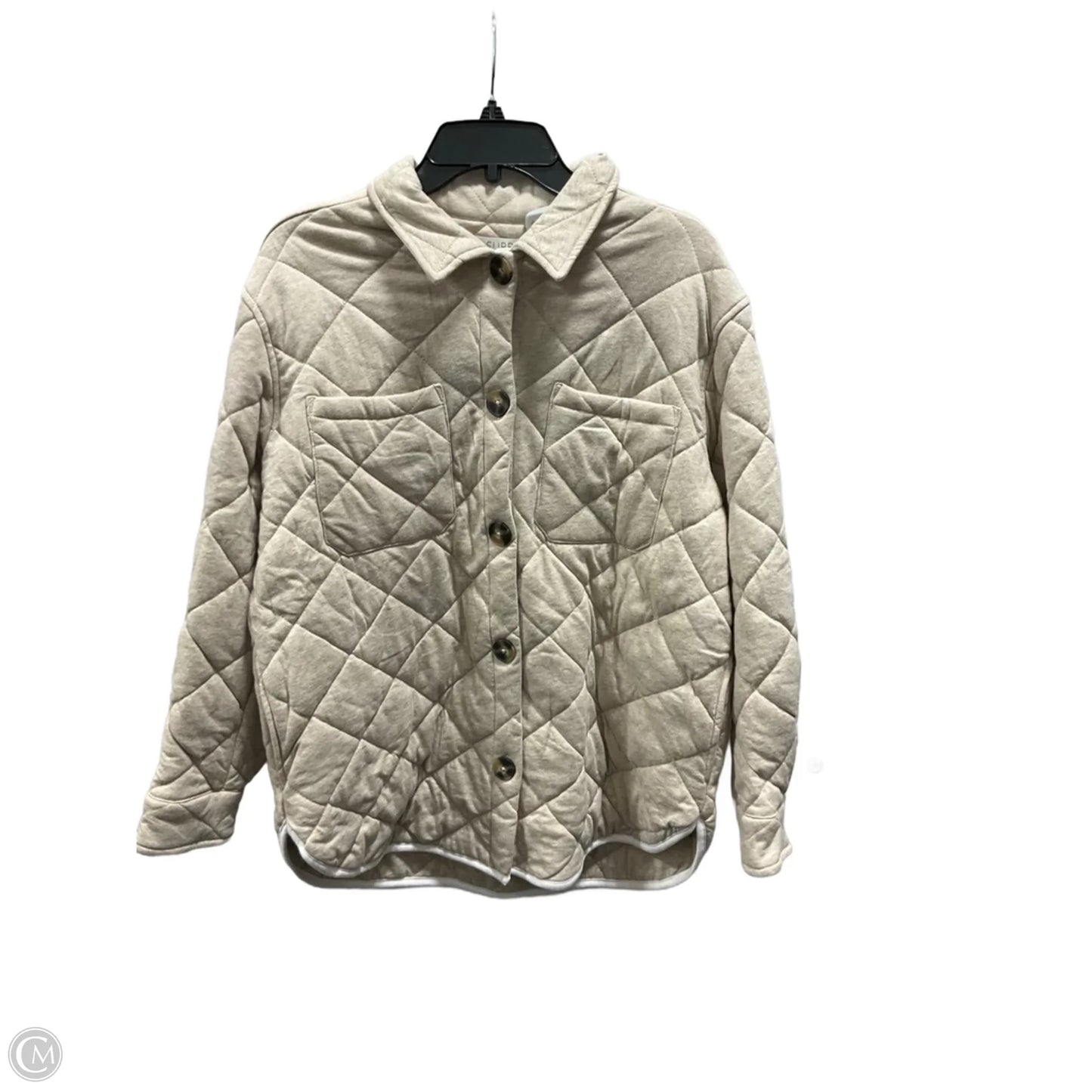 Jacket Puffer & Quilted By Z Supply In Beige, Size: M