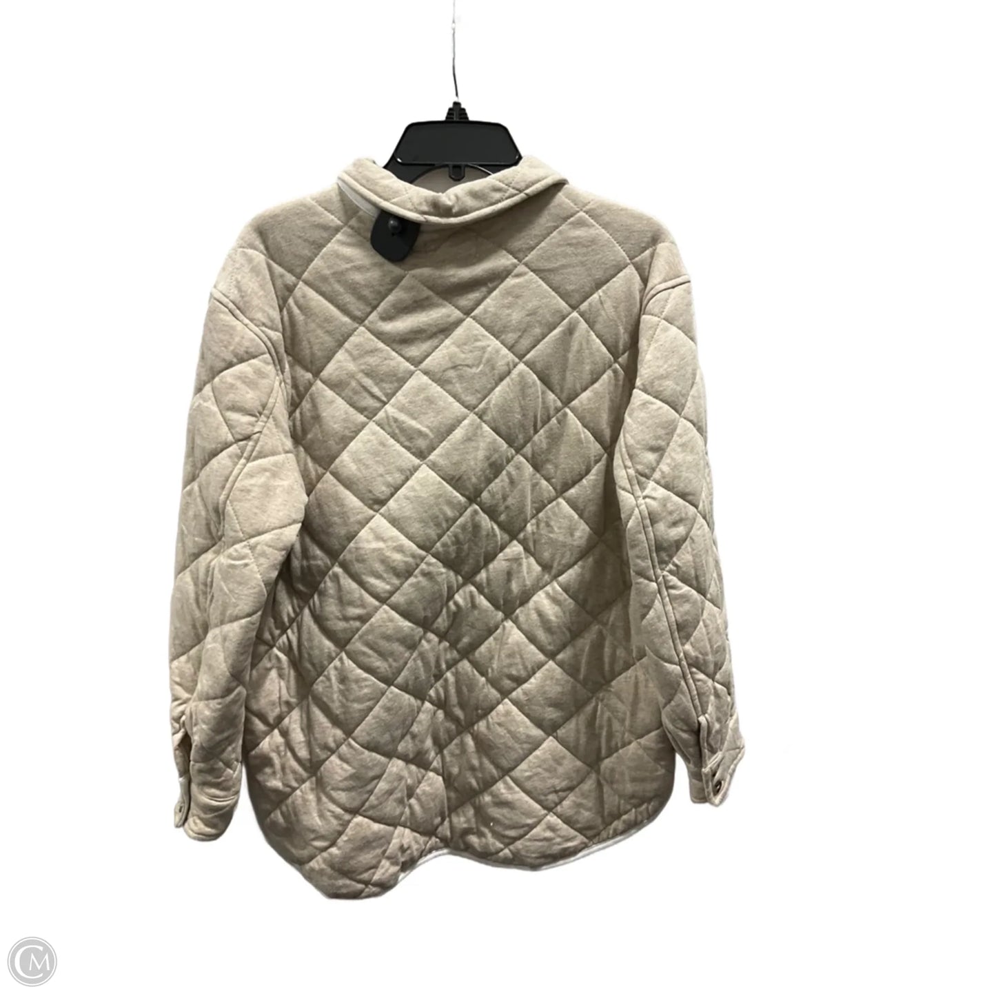 Jacket Puffer & Quilted By Z Supply In Beige, Size: M