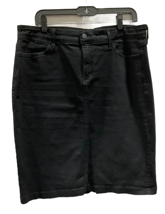 Skirt Mini & Short By Not Your Daughters Jeans In Black, Size: 16