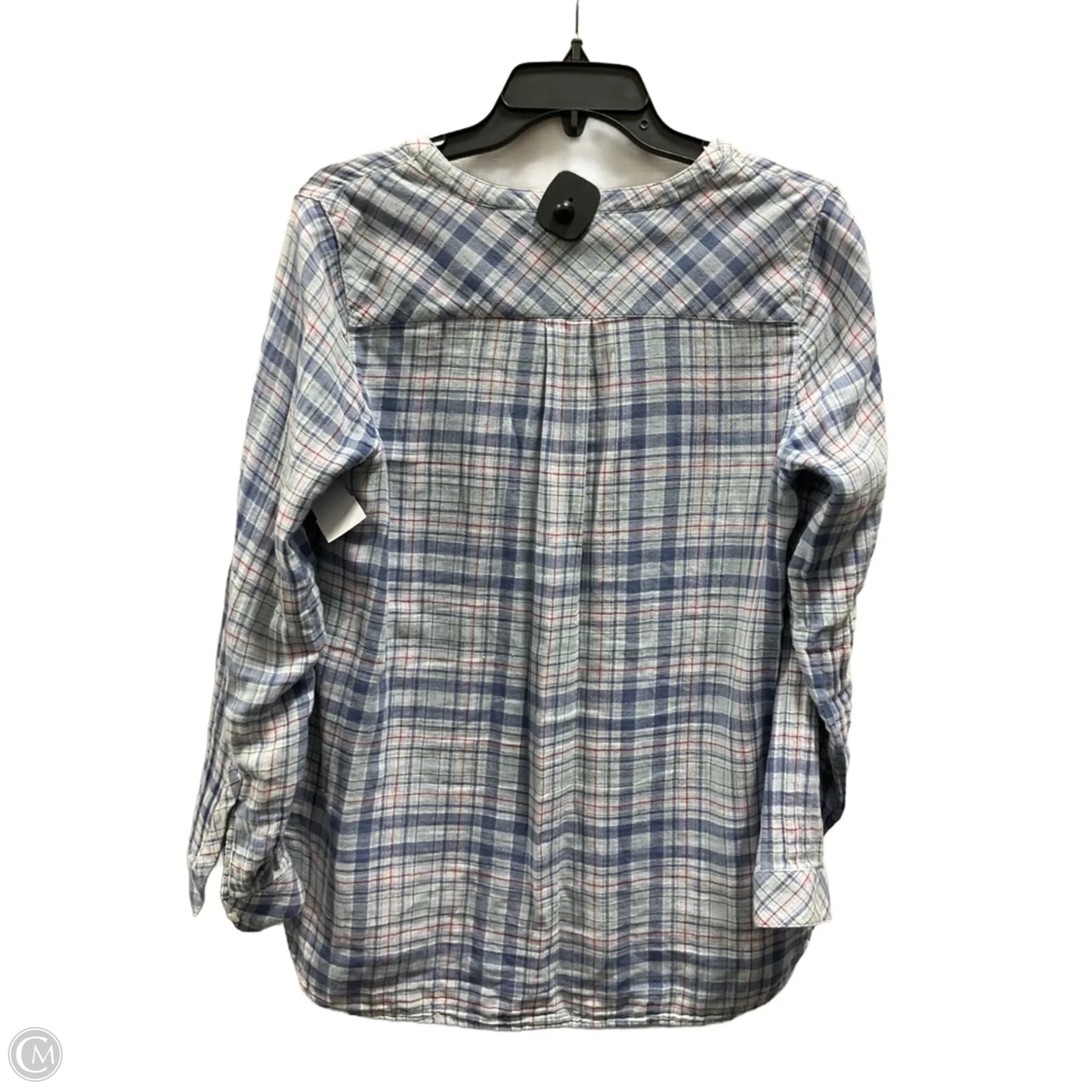 Top Long Sleeve By J. Jill In Plaid Pattern, Size: S